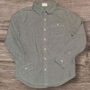 BOYS CRAZY 8 LONG SLEEVE ANCHOR BUTTON DOWN SHIRT